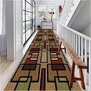Long Carpet, Modern Runner Hallt Carpet Abstract Pattern - Short Flor Carpet Runner for Hallway, Kitchen, Bedroom, Width 60/80/100 / 120cm / 140cm,C,60x200cm/4158 (Color : A, Size : 80x100cm)