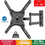 TV Wall Bracket Mount Tilt & Swivel for 14 26 32 37 40 50 52 55 60 Inch LCD LED