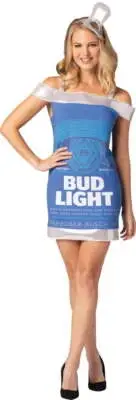 Rasta Imposta Bud Light Can Adult Dress L-Xl