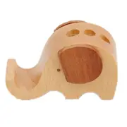 Wooden Cute Elephant Multi-functional Offical Mini Lazy Bracket Phone Holder Pen holder