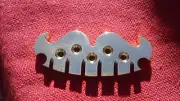 Alembic "Rick Turner" style guitar tailpiece solid brass/flat head screws.