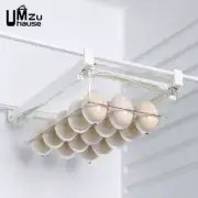 15 Eggs Fridge Hanging Box Transparent Slide Out Drawer Storage with Slots Kitch