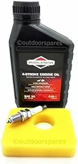 [Outdoor Spares] Lawn Mower Service Kit Compatible With Briggs & Stratton Engine Models 450E, 500E and 550E