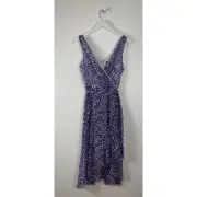 DKNY Chiffon A-Line Belted Dress Size 10 NWT