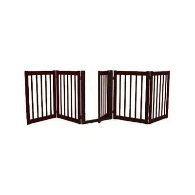 Dynamic Accents - 32 Inch 5 Panel Walk-Through Free Standing EZ Gate - Black