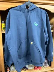 Carhartt Men's Rain Defender Paxton Hooded Sweatshirt Regular CPC Farm Logo