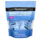 Makeup Remover Wipes Singles Wrapped Face Wipes Facial Cleanser Towelettes 20 Ct