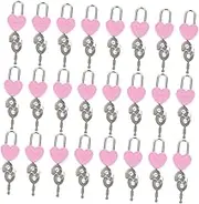 Operitacx 24Pcs Mini Shaped Padlocks with Keys Travel Lock for Handbags Jewelry Boxes and Diaries Lightweight and Sturdy Design for Valuables