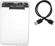 USB3.0 External Disk Box, SATA Hard Drive Storage Box 2.5in HDD/SSD Enclosure Adapter Case for All 7 9.5mm 2.5 Inch HDD SSD Storage Box for PC Laptop Computer Desktop