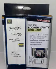 Locker Planet Magnetic Locker Vanity with Light Navy Blue 3 Mirrors.NIB