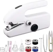 Handheld Sewing Machine, Electric Handheld Mini Sewing Machine Easy To Use and Fast Stitch Portable Handheld Sewing Machine for Clothes Fabrics Diy Home Travel