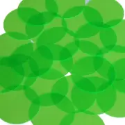 Round Vinyl Shape 1.5" Green Go Go Fluorescent Edge Glow