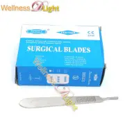 Wdl 100 Scalpel Blades #12 Ent Surgical Dental Instruments With Free #3 Handle