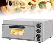 Electric Countertop Pizza Oven, Household Multifunctional Toaster, Multipurpose Indoor Pizza Oven, 50-350°C Adjustable Temperature & 0-60 Minutes Timer, for Restaurant Kitchen