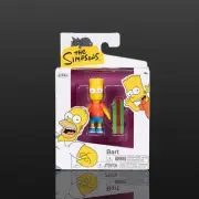 Bart Simpson With Skateboard The Simpsons Action Figure 2 1/2" Scale