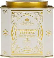 Harney & Sons Gingerbread Festival, a Black Tea with Ginger, Cinnamon & Molasses 30ct tin
