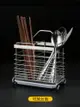 不銹鋼筷子筒筷子簍廚房壁掛式餐具瀝水架多功能筷子籠收納盒家用