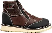 [King Welt] Ultra Flex 6" 337 Zipper Double Density Lightweight Men Work Boots