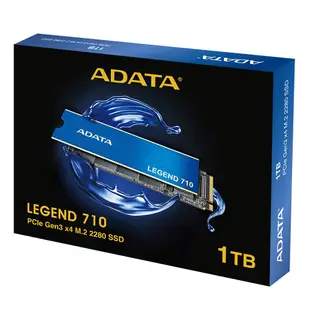 ADATA威剛 LEGEND 710 512G 1TB PCIe3.0 M.2 2280 SSD固態硬碟