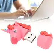 USB 2.0 Flash Drive Pink Cartoon Appearance Data Storage Tool Practical Gift Fit