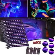 1/2/4/8Pcs 9LED UV Black Light Bar DMX Wall Wash Stage Light DJ Party Light Bar