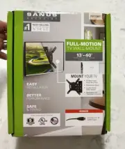 New Sanus Viewpoint Full-Motion TV Mount for 13"- 40” Up To 50lbs With 6.5’ HDMI