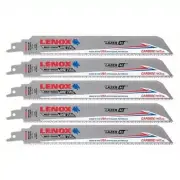 LENOX Reciprocating Saw Blade Lazer CT: 10 TPI, 9 In Lg,5PKG