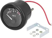 NDNCZDHC Marine Voltage Gauge 12V 52mm/2.04in IP67 with Indicator Light Universal for Yacht Auto Motor Home