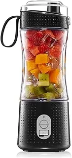 Portable Blender for Shakes and Smoothies Personal Size Single Serve Travel Fruit Juicer Mixer Cup with Reable 4000mAh USB Reable Battery Small Electric Individual Mini Blender for Juice