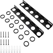 Shovel Mounting System, 6 Capacity Landscape Carrier, Truck and Trailer Accessory, Rubber Lined Grip, Assembly Hardware Kit, Truck Box Tool Storage, 23.23x2.36x2.36 Inches