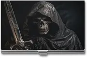 [LKHDS] Slim Aluminum Alloy Business Card Holder Skeleton in Robe Pocket Business Card Case Portable Business Card Wallet Business Card Holders Handheld Card Box for Women Men, style, One size, Style, One