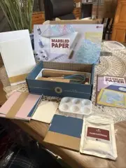 Kiwi Co Maker Crate Marbled Paper Designs Ages 14 & Up New Open Box