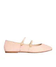 Double strap flat shoes 36,38,39,40,41 light pink