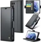 For Samsung Galaxy S21 Plus Case Durable PU Leather with Magnetic Card Holder