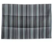 270x360cm Zenith Multicolour Stripes Foldable Waterproof Large Recycled Plastic outdoor Rug Camping Mat