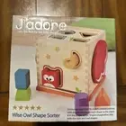 J’adore Wooden Owl Shape Recognition Educational Puzzle Sorting Cube Toy Reason
