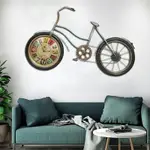 美式復古懷舊工業風立體自行車掛鐘裝飾壁掛酒吧網咖餐廳墻面掛件