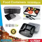 10-150pc Freezer Microwavable Meal Prep Food Containers Takeway Bento lunch Box