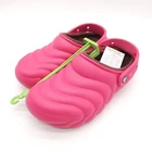 Crocs (Womens 9 Mens 7) Classic Lined Overpuff Clogs Dragon Fruit Pink Shoes