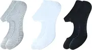 [stylFRSH] Soft & Breathable Cotton Grip Yoga Socks for All-Day Comfort, Size- 4 to 7, Pack of 3 (WS1006-1W1B1G-3PK-4TO7), 1 White, 1 Black, 1 Grey, 4-7