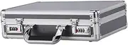 Folpus Aluminum Alloy Case Storage Case Hard Shell with Lock Equipment Protection Case Hard Briefcase for Outdoor Mic Storage Tools, S