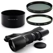 Albinar 500mm Lens + 67mm,Filter,Hood for Pentax PK K-5 K-r x 7 Kr Kx K7 K5 K20D