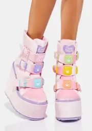 [Y.R.U.] Care Bears Pink Dune Lo Platform Boots