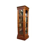 Solid Mahogany Wood Profile Cabinet Bookcase Antique Reproduction Style