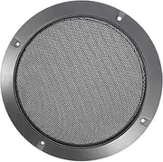 MACHSWON 6.5" Car Subwoofer Audio Speaker Cover Mesh Subwoofer Grill Horn Glossy Guard Protector Titanium Tone