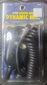 Barjan Dynamic Microphone 4 Pin 300-59904 9 Foot Cord