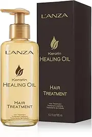 L'ANZA Keratin Healing Oil Hair Treatment (180 ml), Regenerates, Revives & Nourishes Dry, Damaged Hair & Scalp, with Restorative Phyto IV Complex, Proteins and Triple UV Protection