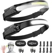 Lampara Recargable Led Luz Para La Cabeza 5 Focos 5 Modos Impermeable Lintera