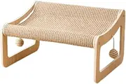 Small Cat Scratching Post Kratzbrett Katze for Easy Claws Sharpening Decken Möbel Für Katzen Kratzpappe Für Katzen, Khaki, Table cat Bed ssisal