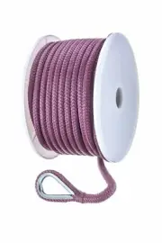Seachoice 42241 Double-Braid Nylon Anchor Line ? Burgundy ? 3/8 Inch x 100 Feet